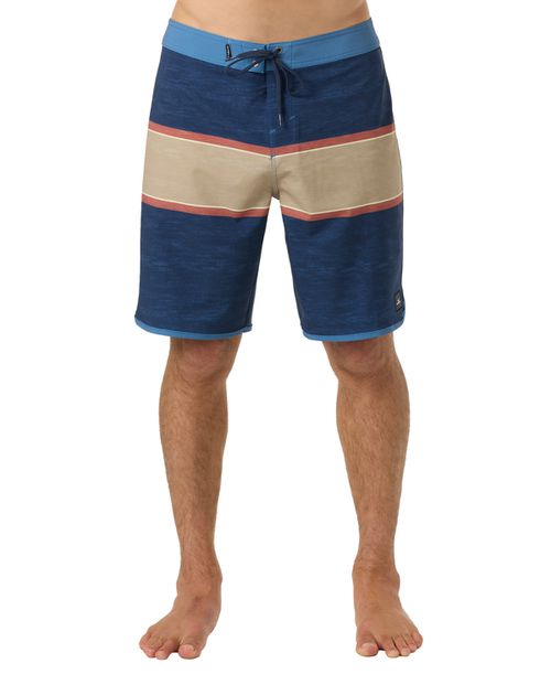 Men's Lennox Fixed Waist Printed Boardshorts - Navy