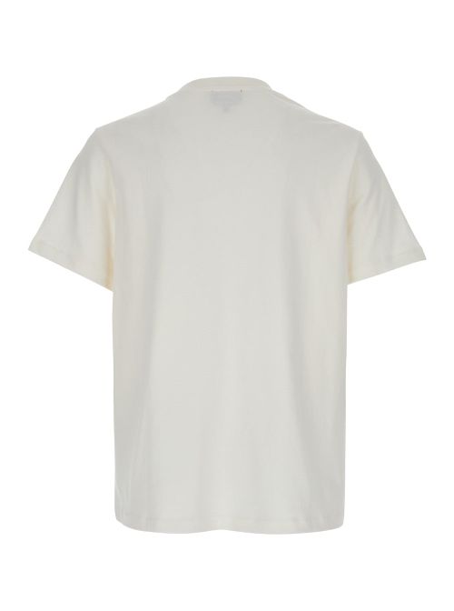 Embroidered Logo Organic Cotton T-Shirt — White