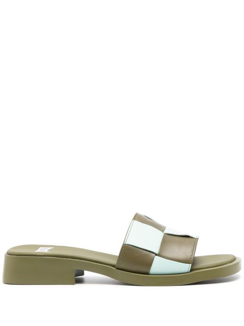 Dana Twins 30mm leather sandals - Green