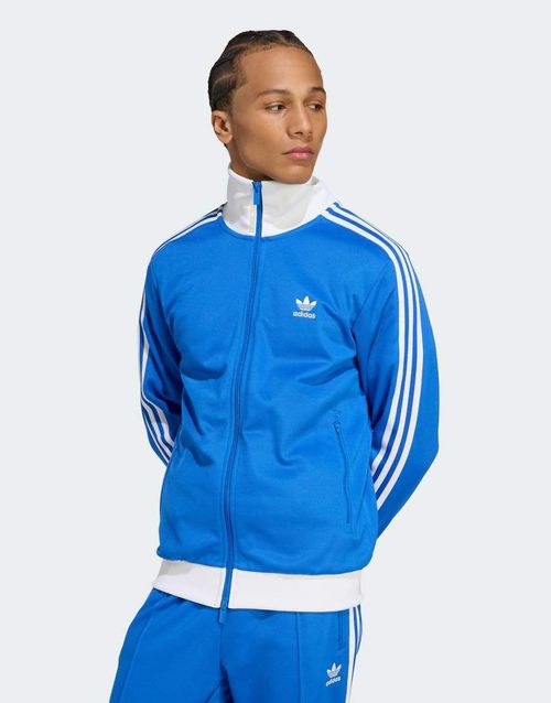 Adicolor classics track top in blue / white