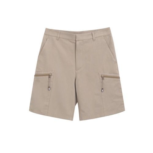 Cotton Cargo Cargo Shorts — Beige