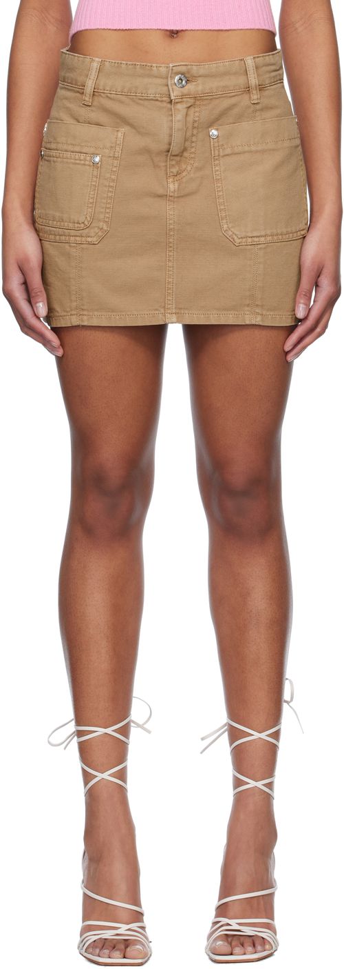 Blumarine Brown Five-Pocket Miniskirt