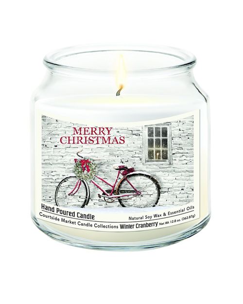 Merry Christmas Hand-Poured Soy Wax Candle