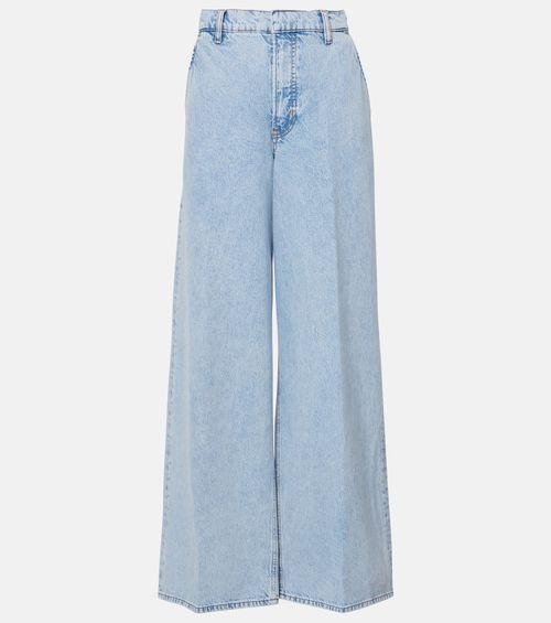 High-rise wide-leg jeans