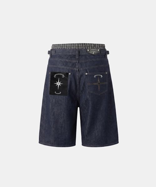 075 Boxer Layered Bermuda Shorts