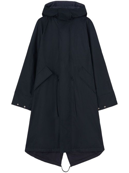 Hooded padded parka coat - Blue