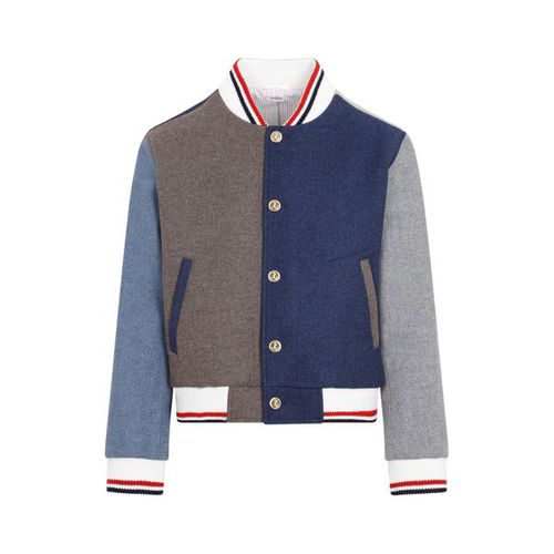 Thom Browne Panelled Varsity Jacket