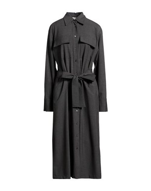 Woman Midi dress Grey Size 8 Polyester, Viscose, Elastane