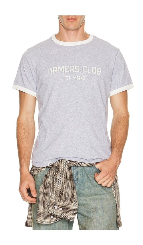 DRMERS CLUB Practice Ringer Tee in Grey. S. Also in M, L, XL/1X