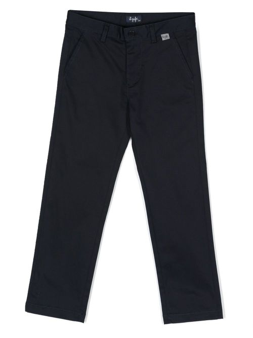Straight-leg chino trousers - Blue