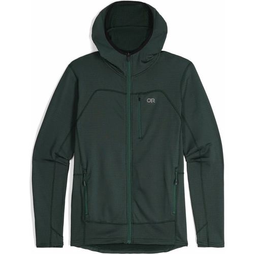 Full zip fleece hoodie Outdoor Research Vigor Grid