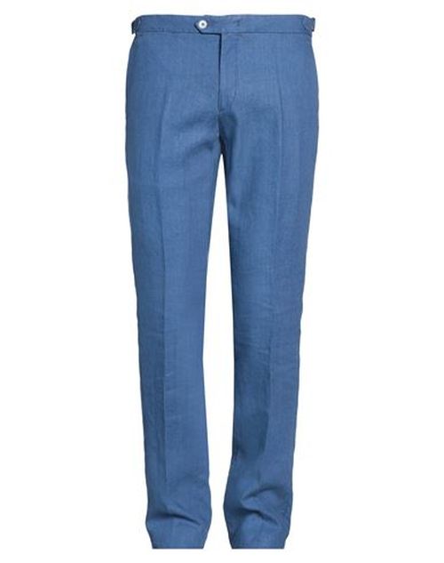Man Pants Blue Size 36 Linen