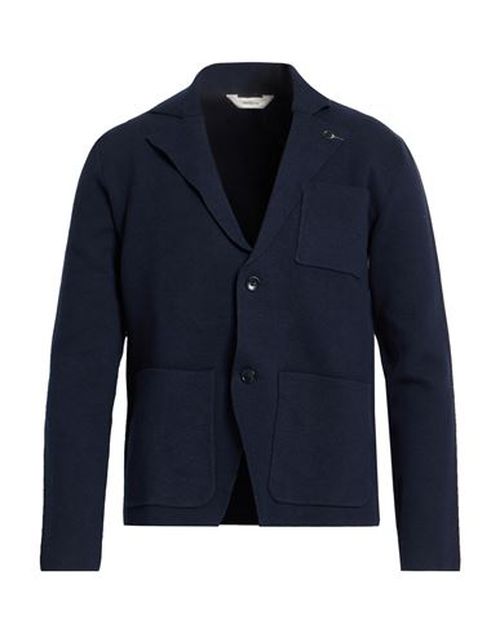 Man Blazer Navy Size L Cotton, Polyamide