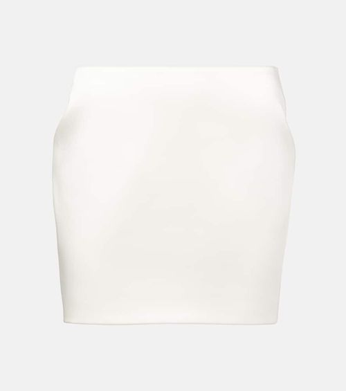 Meringue satin miniskirt