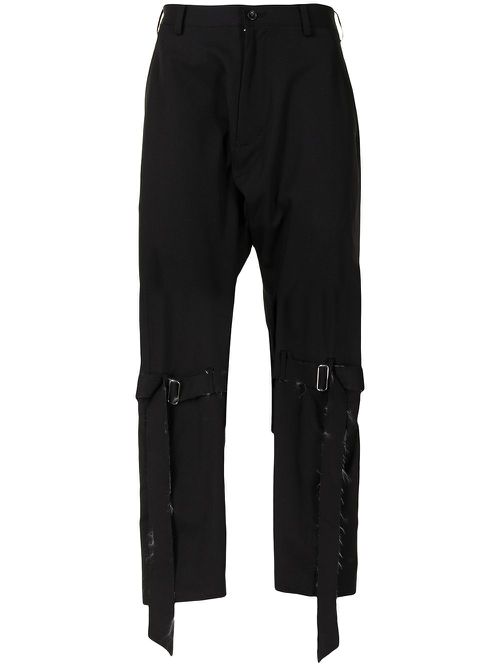 Buckle-embellished trousers - Black