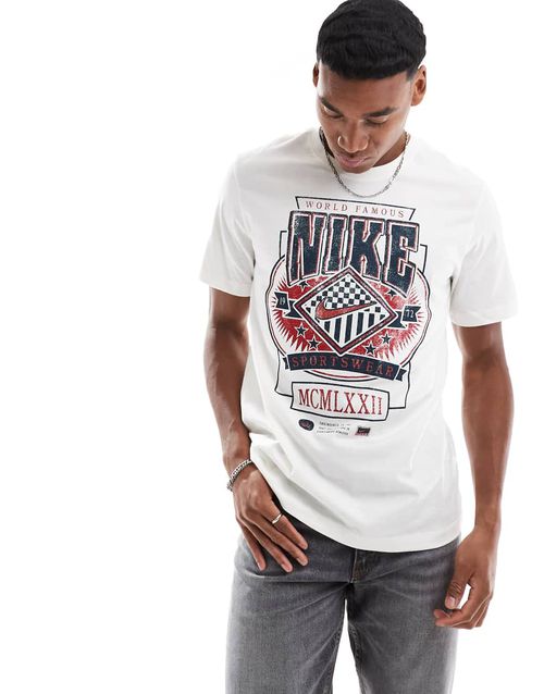 T-shirt with graphic in white