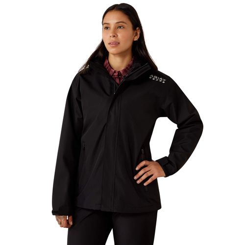 Women's Rebar Stormshell Waterproof Jacket Long Sleeve in Black, Size Large, by
