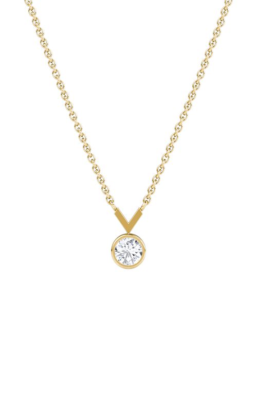 14K Yellow Gold Lab-Grown Diamond Necklace