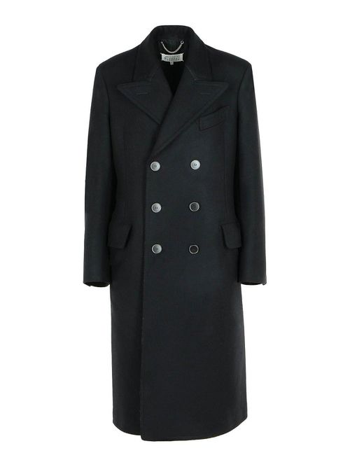 Black Virgin Wool Coat