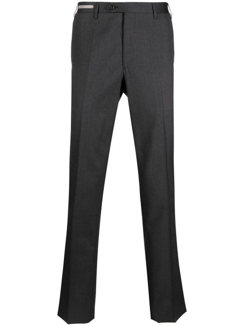 Pressed-crease tailored trousers - Grey
