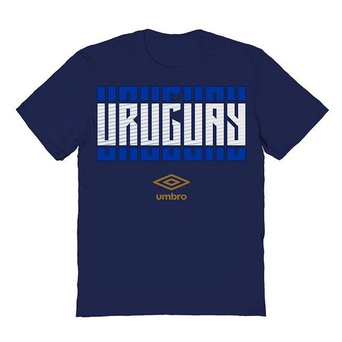 En's Umbro Uruguay Country Stack Graphic Tee, : edium, Blue