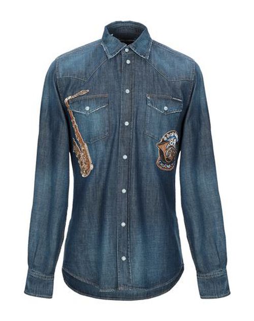 Man Denim shirt Blue