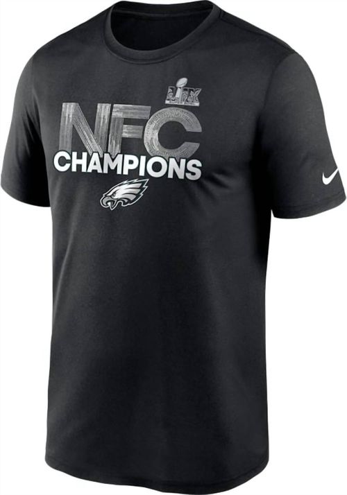 Men's 2024-25 Nfc Champions Philadelphia Eagles Legend T-Shirt In Black