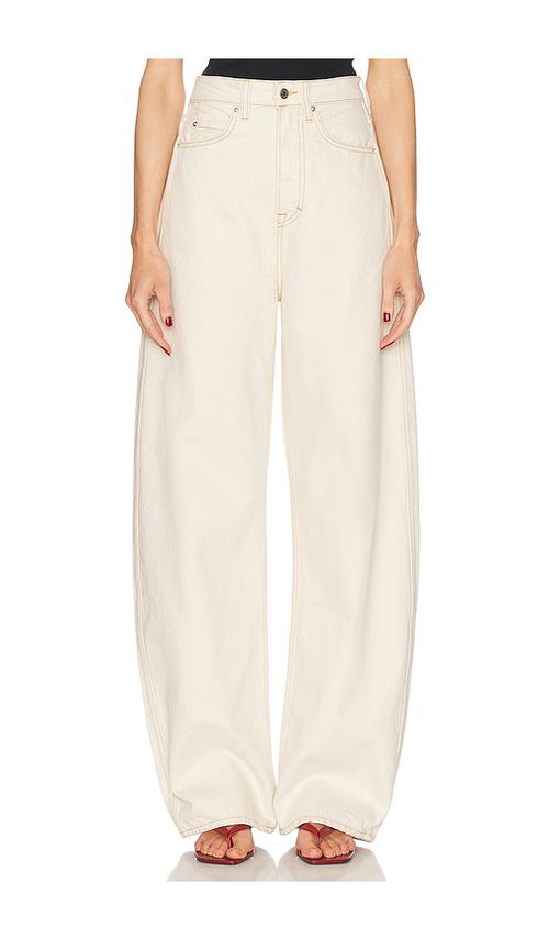 GRLFRND Austen High Rise Curve Jeans in Beige. -  31 also in 23, 24, 25, 26, 27, 28, 29