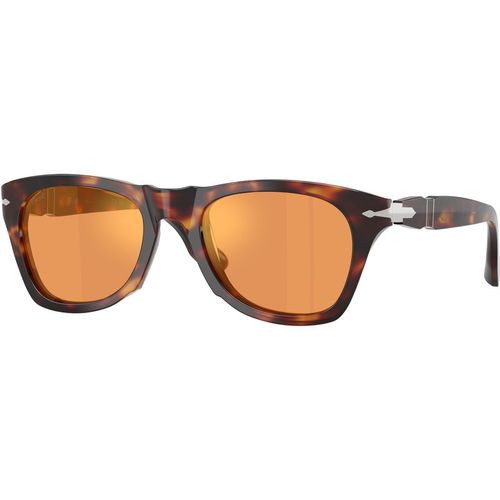 Persol Unisex Persol PO8001S 24/3L Gafas de sol Acetato Tortuga Amarillo Pantos Espejo