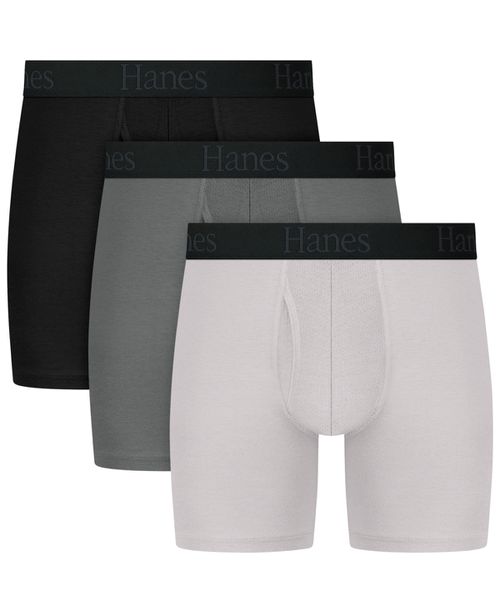 Men's Ultimate Comfort Flex Fit Boxer Briefs, 3-Pack - Assorted Colors