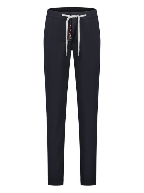 Drawstring-waist trousers - Blue