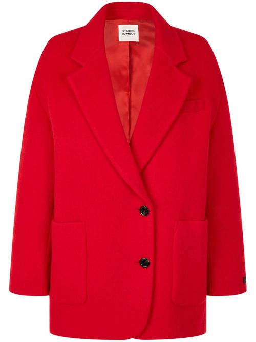 Single-breasted blazer - Red