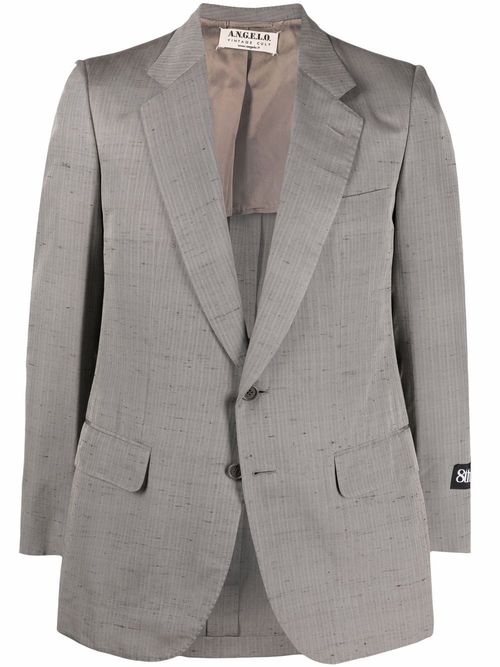 1970s pinstriped blazer - Grey