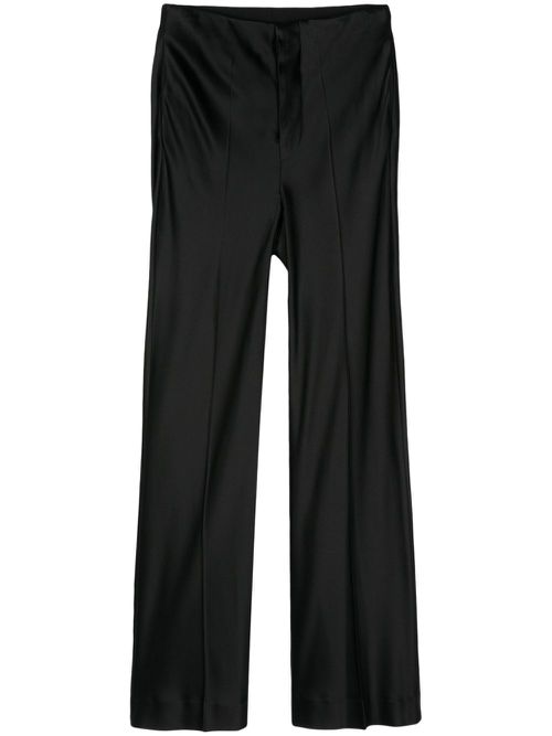 Wide-leg tailored trousers - Black