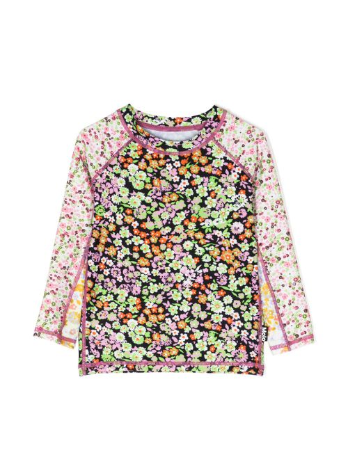 Floral-printed swim top - Multicolour