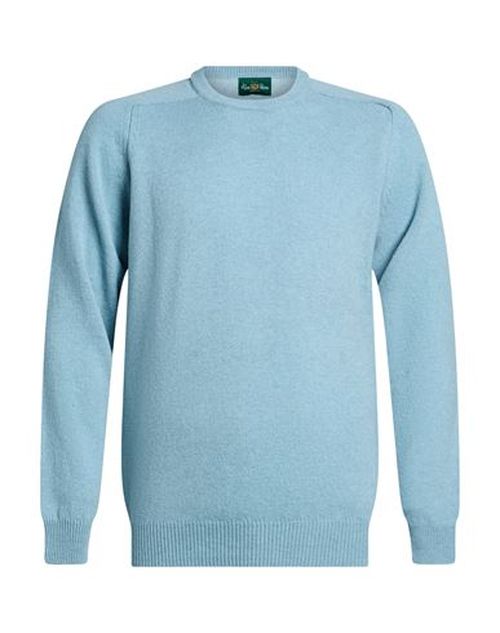 Man Sweater Sky blue Size 42 Wool