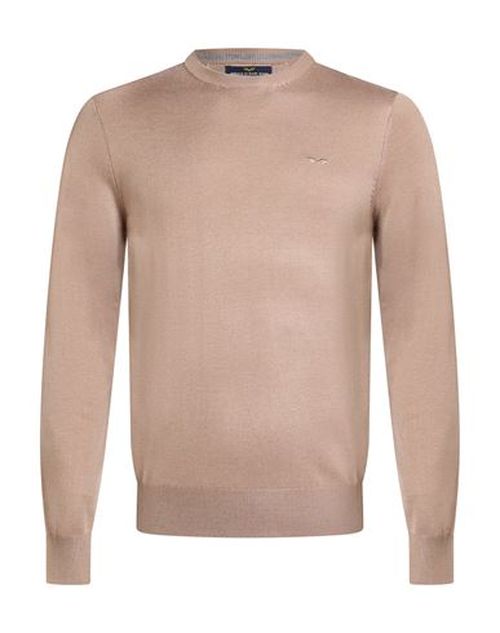 Man Sweater Taupe Size XXL Polyester, Acrylic, Nylon, Merino Wool