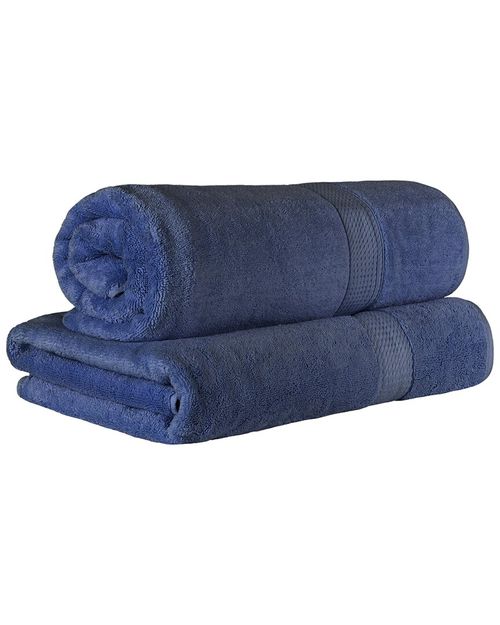 Superior Egyptian Cotton Highly Absorbent 2Pc Ultra-Plush Solid Bath Sheet Set