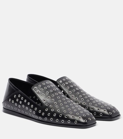 Eliot embellished leather slip-on shoes