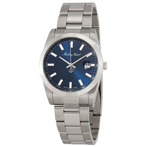 Mathey I Quartz Blue Dial Mens Watch H450ABU
