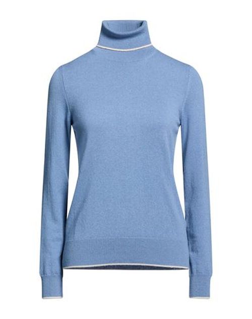Woman Turtleneck Slate blue Size 4 Cashmere