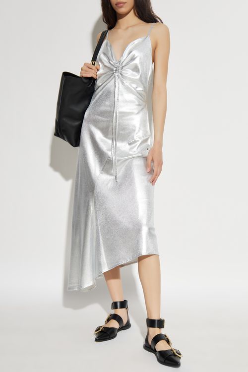 AllSaints Strappy Dress Alexia, Women's, Silver