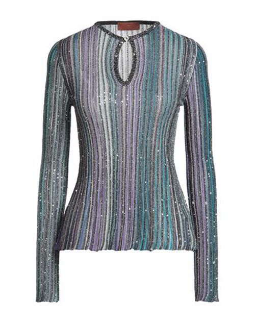Woman Sweater Azure Size 2 Viscose, Metallic fiber, Polyamide, Polyester