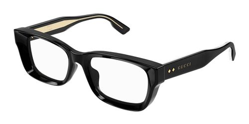 Gucci GG1533OA Asian Fit Women's Glasses, Black, Size 52