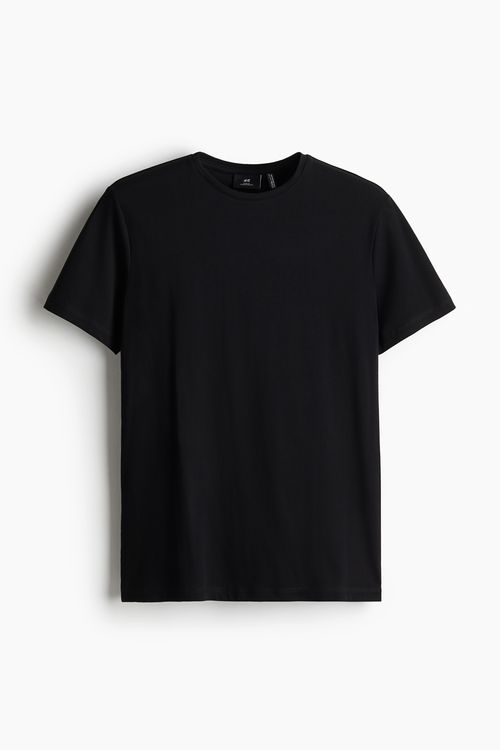 COOLMAX Slim Fit Tee - Black