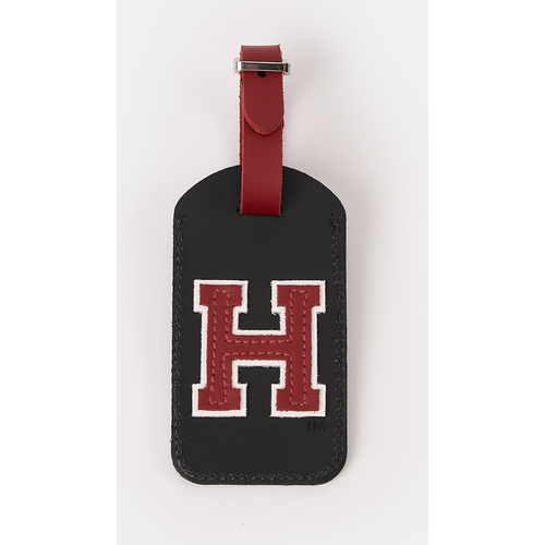 The Luggage Tag - Black with Harvard H