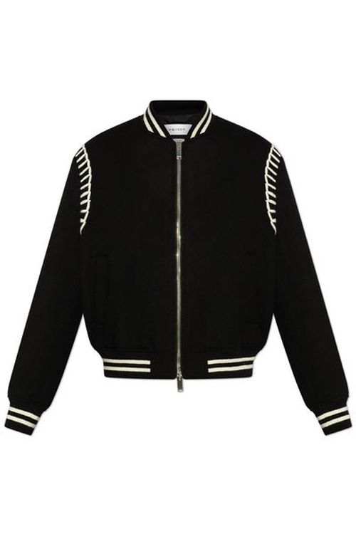 Alexander McQueen Lace-Up Detailed Bomber Jacket