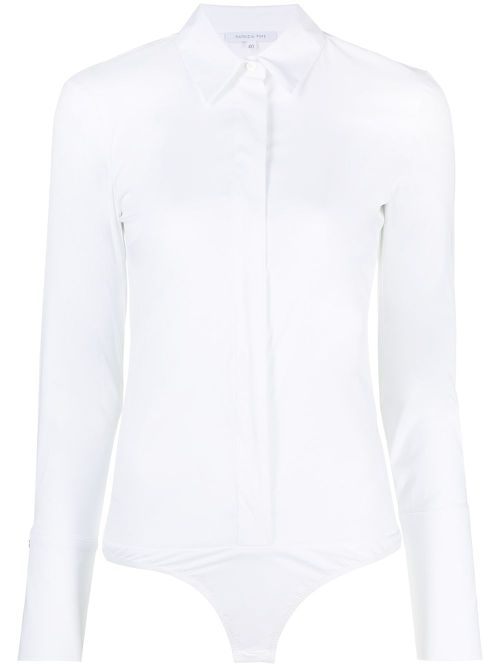 Poplin shirt body - White