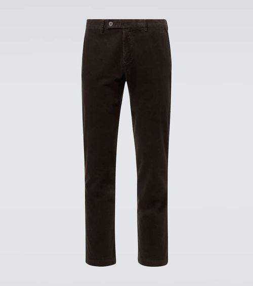 Corduroy cotton straight pants