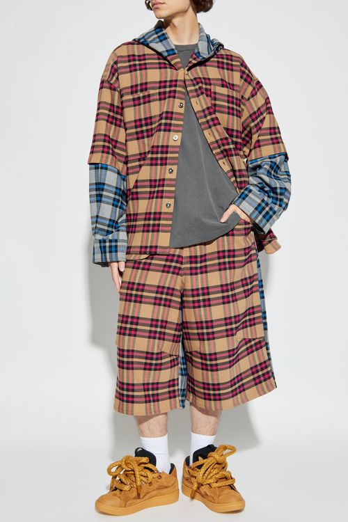 Hooded Shirt, Men's, Red